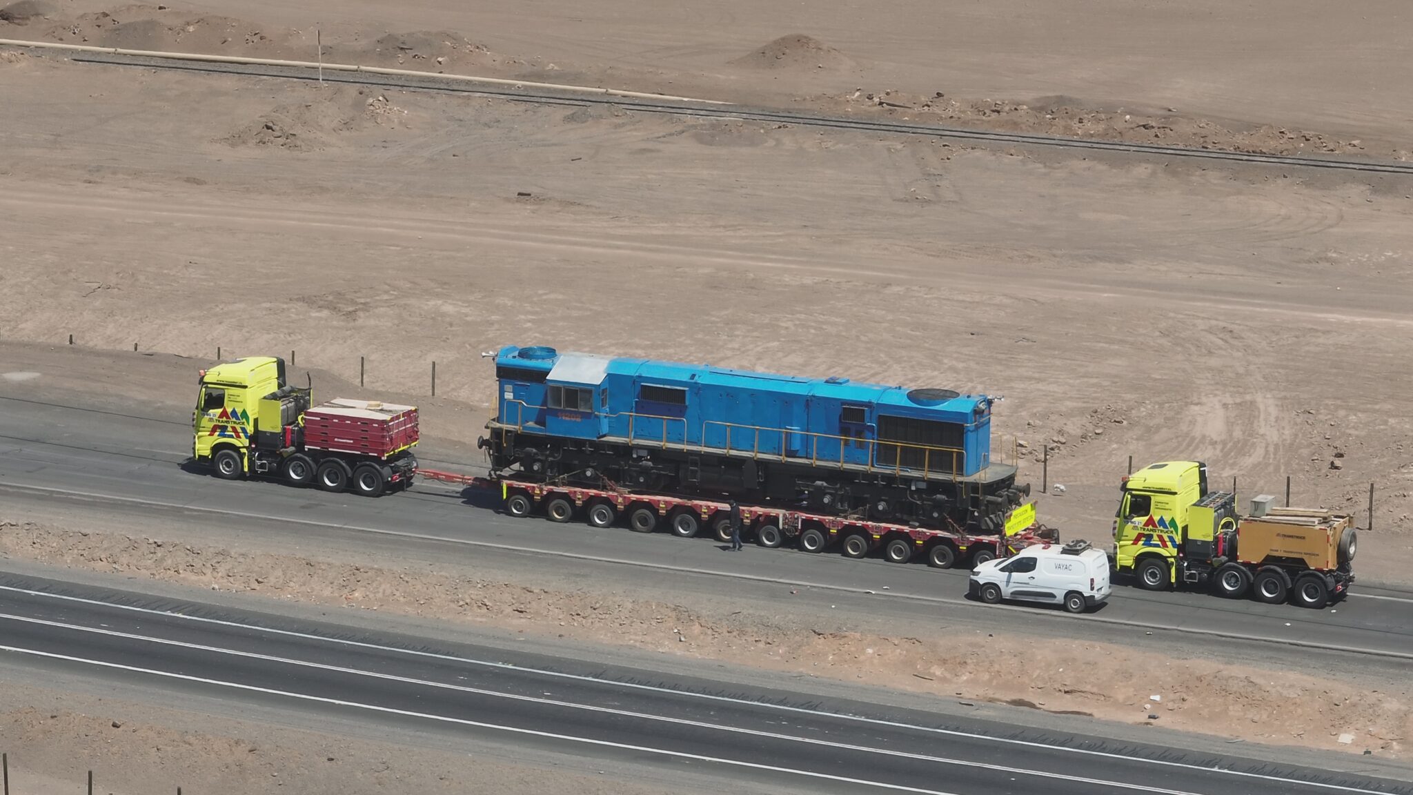 Traslado de locomotora